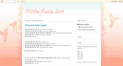 Desktop Screenshot of minhaflautadoce.blogspot.com