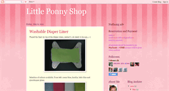 Desktop Screenshot of littleponnyshop.blogspot.com