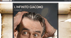 Desktop Screenshot of linfinitogiacomo.blogspot.com