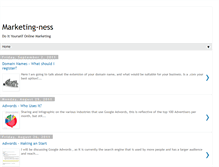 Tablet Screenshot of marketing-ness.blogspot.com