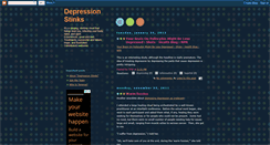 Desktop Screenshot of depressionstinks.blogspot.com
