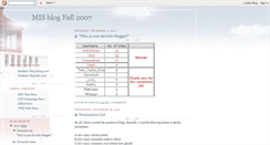 Desktop Screenshot of misblog-fall2007.blogspot.com