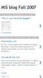 Mobile Screenshot of misblog-fall2007.blogspot.com