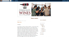 Desktop Screenshot of communitywines.blogspot.com