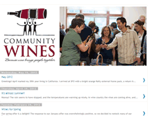 Tablet Screenshot of communitywines.blogspot.com