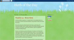 Desktop Screenshot of dailyherbinfo.blogspot.com
