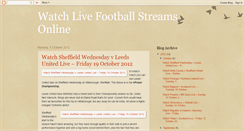 Desktop Screenshot of footylivestream.blogspot.com