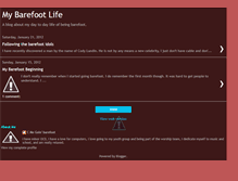 Tablet Screenshot of mybarefootlife.blogspot.com