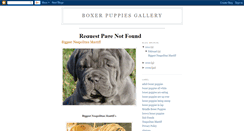 Desktop Screenshot of boxer-puppies-gallery.blogspot.com