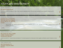Tablet Screenshot of biodiversityyouth.blogspot.com
