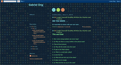 Desktop Screenshot of gabrielongsreadinglog.blogspot.com