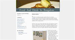 Desktop Screenshot of foodanddrinkbangalore.blogspot.com