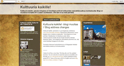 Desktop Screenshot of kulttuuriakaikille.blogspot.com