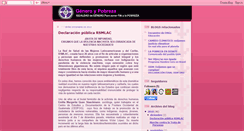 Desktop Screenshot of generoypobreza.blogspot.com