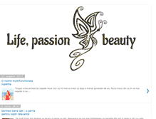Tablet Screenshot of lifepassionandbeauty.blogspot.com