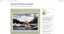 Desktop Screenshot of almaarkleinergroeien.blogspot.com