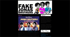 Desktop Screenshot of fakejonasbrothers.blogspot.com