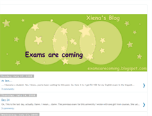 Tablet Screenshot of examsarecoming.blogspot.com