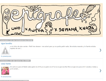 Tablet Screenshot of elepigrafe.blogspot.com