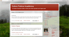 Desktop Screenshot of esferapublicaacademica.blogspot.com