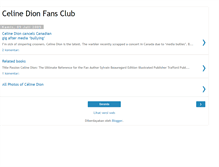 Tablet Screenshot of celine-dion-fans.blogspot.com