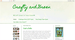 Desktop Screenshot of craftyandgreen.blogspot.com
