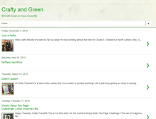 Tablet Screenshot of craftyandgreen.blogspot.com