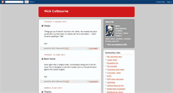 Desktop Screenshot of nickcolbourne.blogspot.com