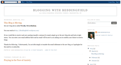 Desktop Screenshot of beddingfield.blogspot.com