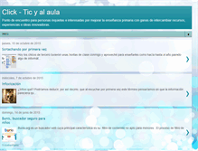 Tablet Screenshot of click-tic.blogspot.com