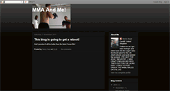 Desktop Screenshot of mmaandme.blogspot.com