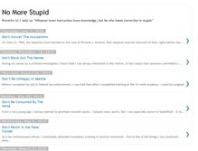 Tablet Screenshot of nomorestupid.blogspot.com