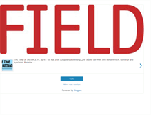 Tablet Screenshot of field-thetimeofdistance.blogspot.com
