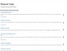 Tablet Screenshot of forevercats.blogspot.com