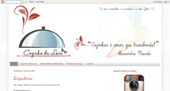 Desktop Screenshot of cozinhadaleca.blogspot.com