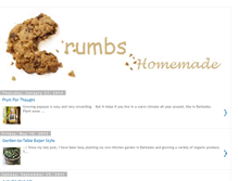 Tablet Screenshot of crumbshomemade.blogspot.com