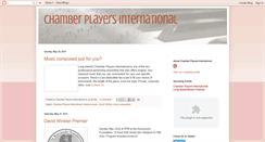 Desktop Screenshot of chamberplayers.blogspot.com