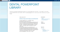 Desktop Screenshot of dentalpowerpoints.blogspot.com