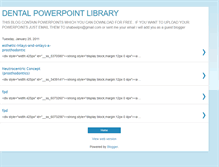 Tablet Screenshot of dentalpowerpoints.blogspot.com