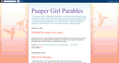 Desktop Screenshot of paupergirlparables.blogspot.com