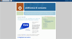 Desktop Screenshot of elettronica-di-consumo.blogspot.com