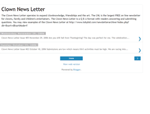 Tablet Screenshot of clownnewsletter.blogspot.com