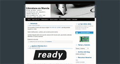 Desktop Screenshot of literaturaenmurcia.blogspot.com
