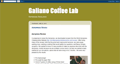 Desktop Screenshot of galianocoffeelab.blogspot.com