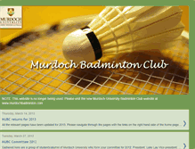 Tablet Screenshot of murdochbadminton.blogspot.com