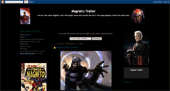 Desktop Screenshot of magneto-trailer.blogspot.com