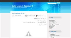 Desktop Screenshot of lets-learn-together.blogspot.com