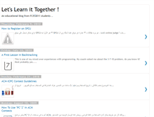 Tablet Screenshot of lets-learn-together.blogspot.com