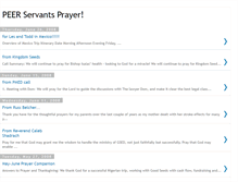 Tablet Screenshot of peerservantsprayer.blogspot.com
