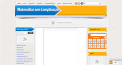 Desktop Screenshot of matematicasemcomplicacao.blogspot.com
